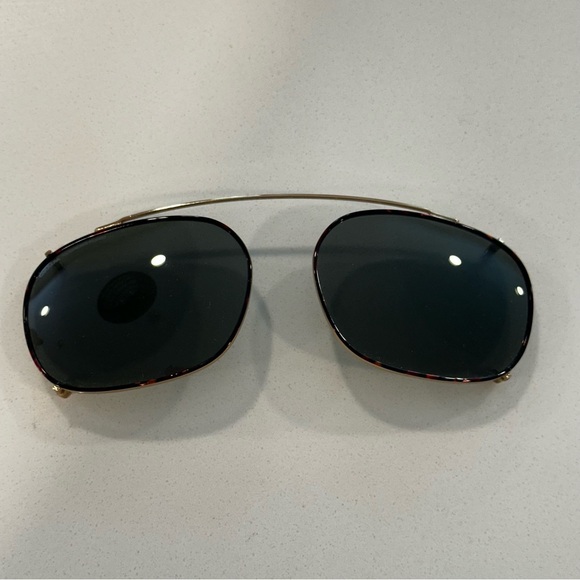 E-Clips Clip On Sunglasses Made in Italy 4WB 50 19 Brown Tortoiseshell - Picture 5 of 10